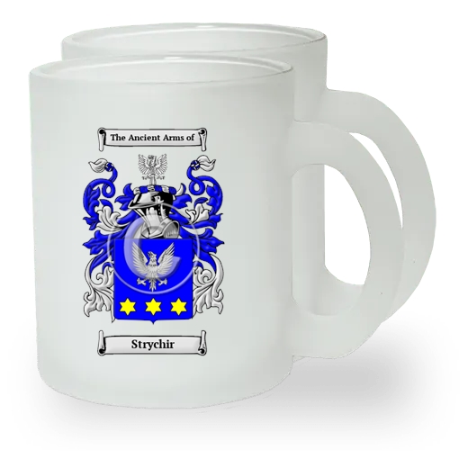 Strychir Pair of Frosted Glass Mugs