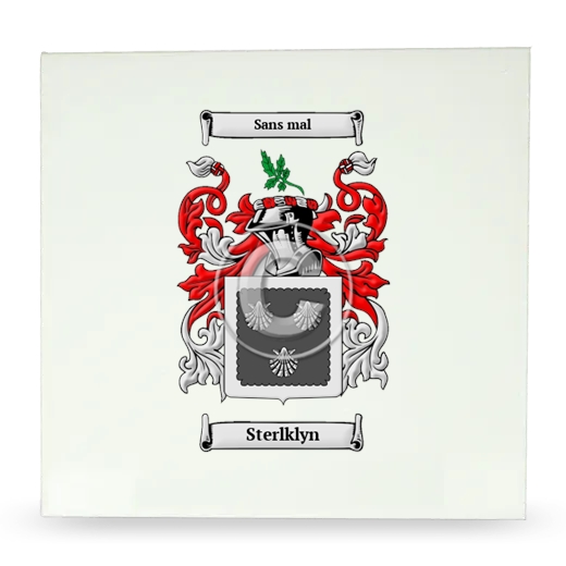 Sterlklyn Large Ceramic Tile with Coat of Arms