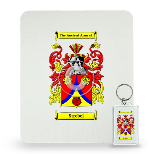 Strebel Mouse Pad and Keychain Combo Package