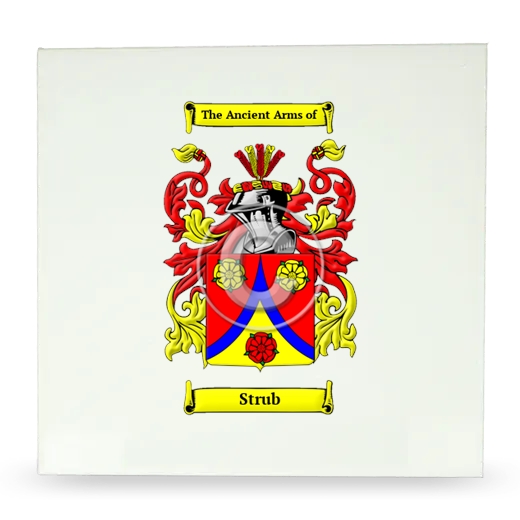 Strub Large Ceramic Tile with Coat of Arms