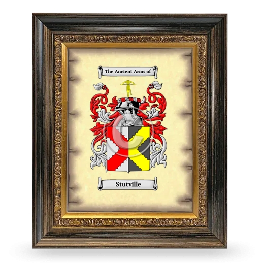 Stutville Coat of Arms Framed - Heirloom