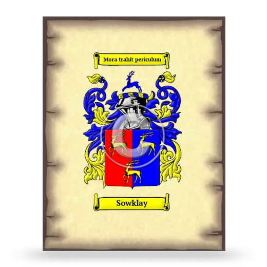 Sowklay Coat of Arms Print