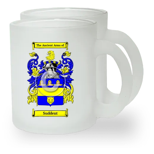 Suddent Pair of Frosted Glass Mugs