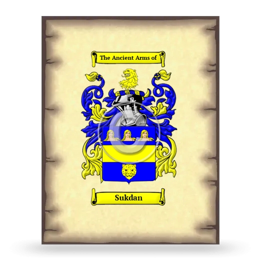 Sukdan Coat of Arms Print