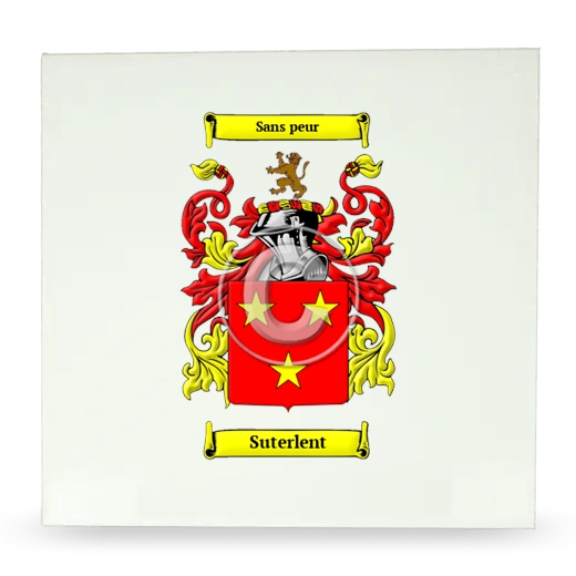 Suterlent Large Ceramic Tile with Coat of Arms