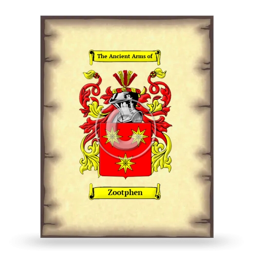 Zootphen Coat of Arms Print