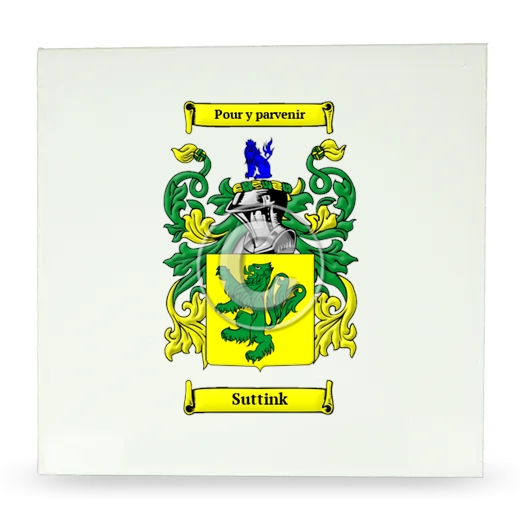 Suttink Large Ceramic Tile with Coat of Arms