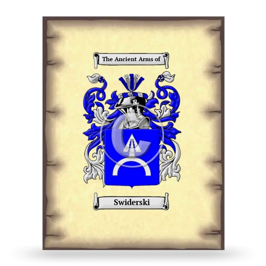 Swiderski Coat of Arms Print