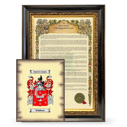 Winburn Framed History and Coat of Arms Print - Heirloom