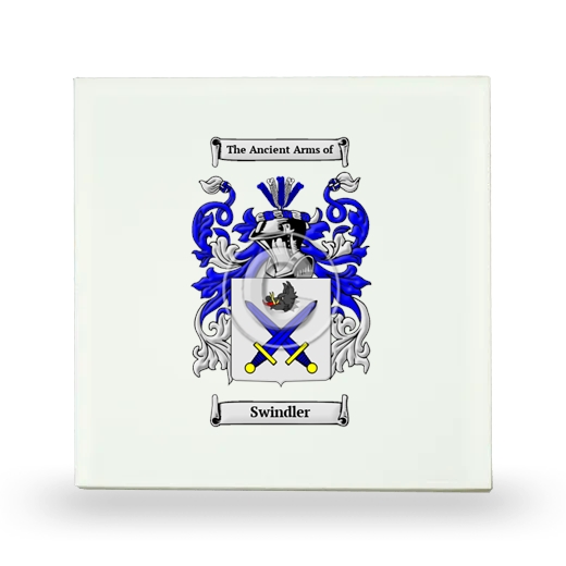 Swindler Small Ceramic Tile with Coat of Arms