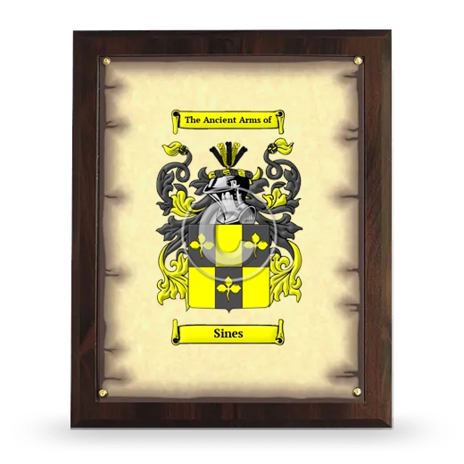 Sines Coat of Arms Plaque