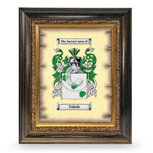 Takels Coat of Arms Framed - Heirloom