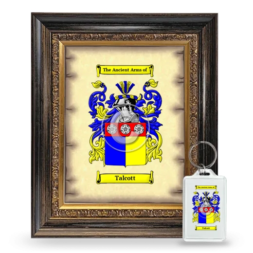 Talcott Framed Coat of Arms and Keychain - Heirloom