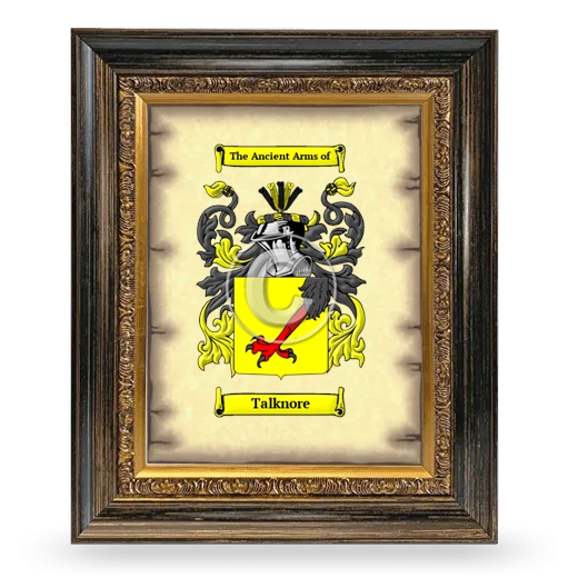 Talknore Coat of Arms Framed - Heirloom