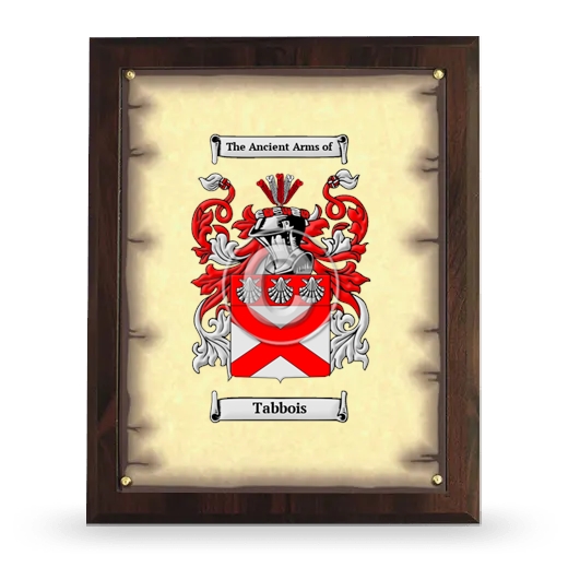 Tabbois Coat of Arms Plaque