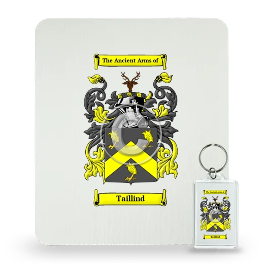 Taillind Mouse Pad and Keychain Combo Package