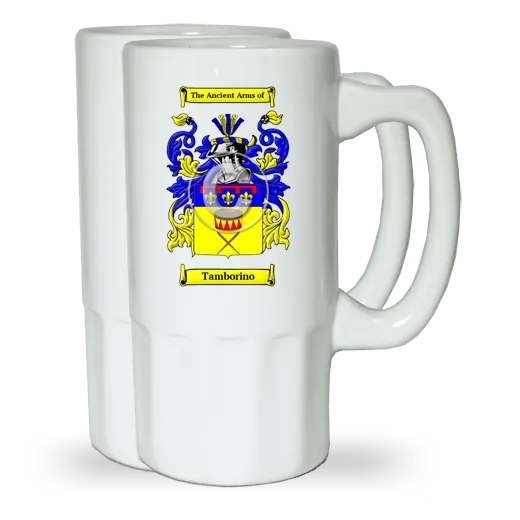 Tamborino Pair of Beer Steins