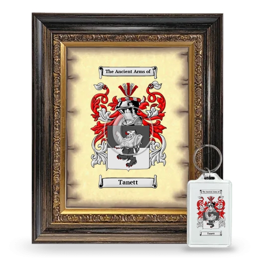 Tanett Framed Coat of Arms and Keychain - Heirloom