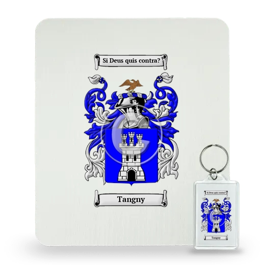 Tangny Mouse Pad and Keychain Combo Package