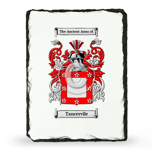 Tancervile Coat of Arms Slate