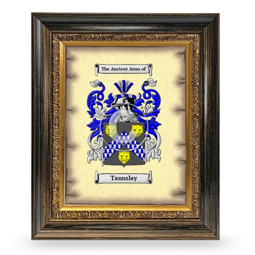 Tannslay Coat of Arms Framed - Heirloom