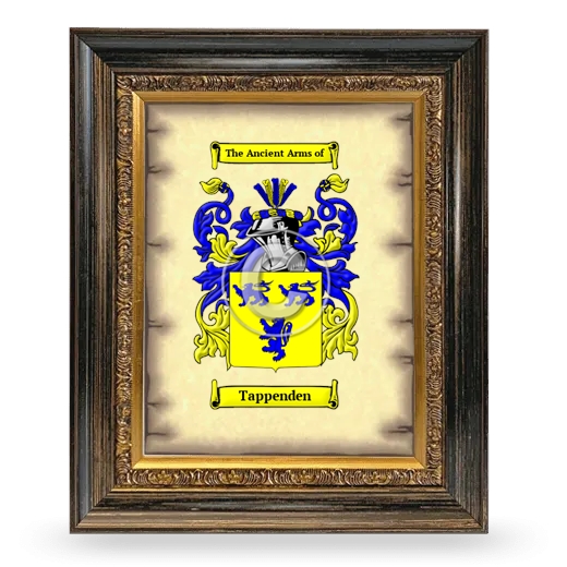 Tappenden Coat of Arms Framed - Heirloom