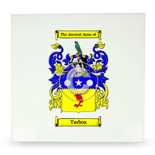 Tarbox Large Ceramic Tile with Coat of Arms