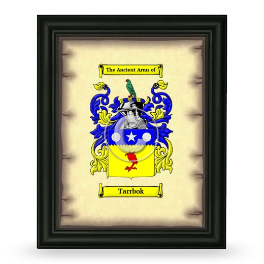 Tarrbok Coat of Arms Framed - Black