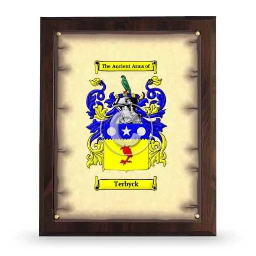 Terbyck Coat of Arms Plaque