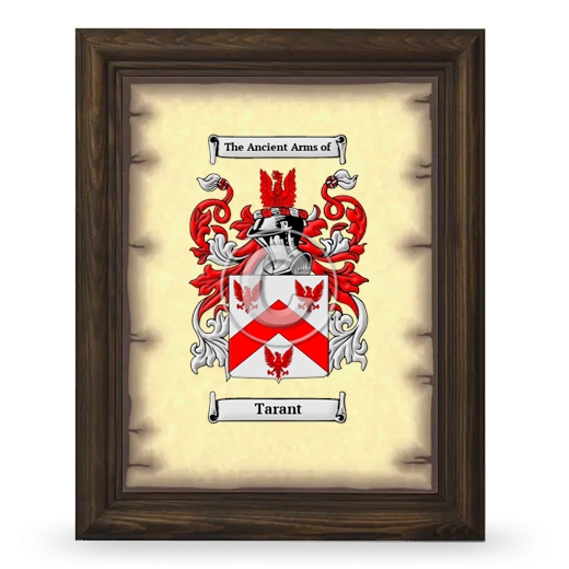 Tarant Coat of Arms Framed - Brown