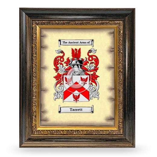 Tarrett Coat of Arms Framed - Heirloom