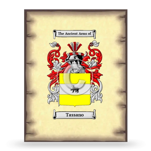 Tassano Coat of Arms Print