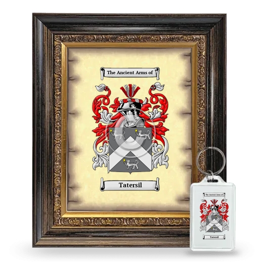 Tatersil Framed Coat of Arms and Keychain - Heirloom