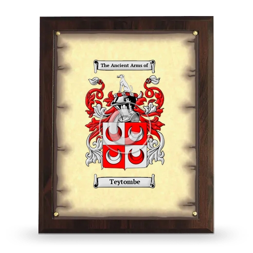 Teytombe Coat of Arms Plaque