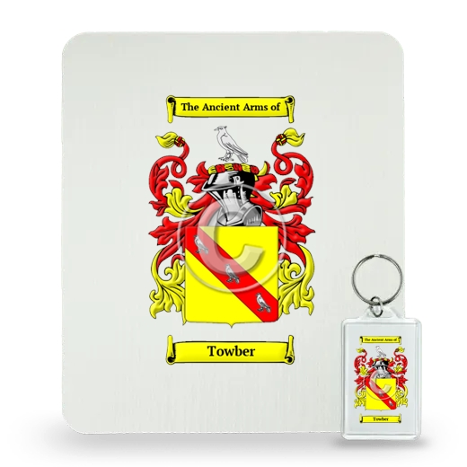 Towber Mouse Pad and Keychain Combo Package