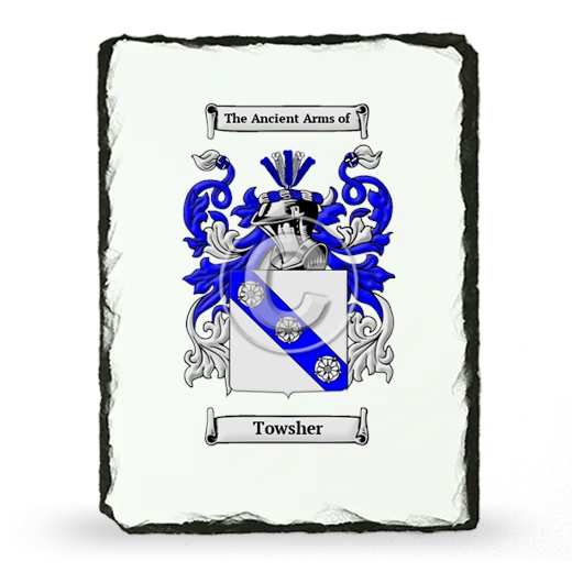 Towsher Coat of Arms Slate