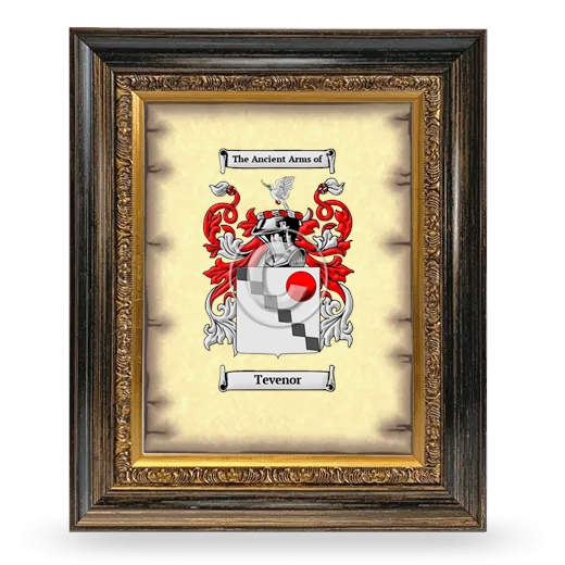 Tevenor Coat of Arms Framed - Heirloom