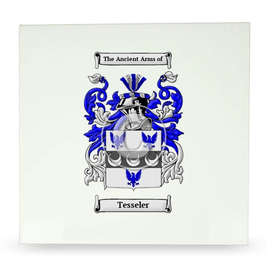 Tesseler Large Ceramic Tile with Coat of Arms