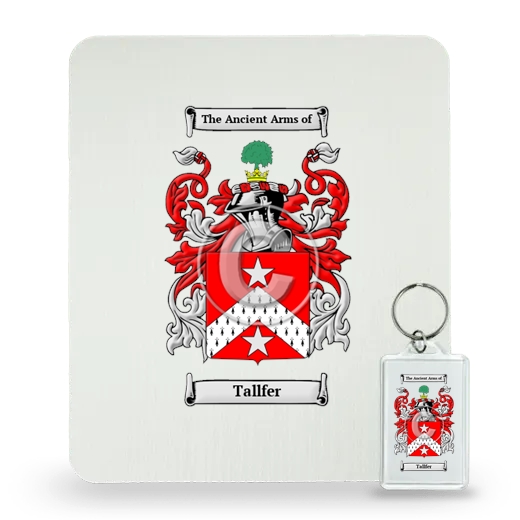 Tallfer Mouse Pad and Keychain Combo Package