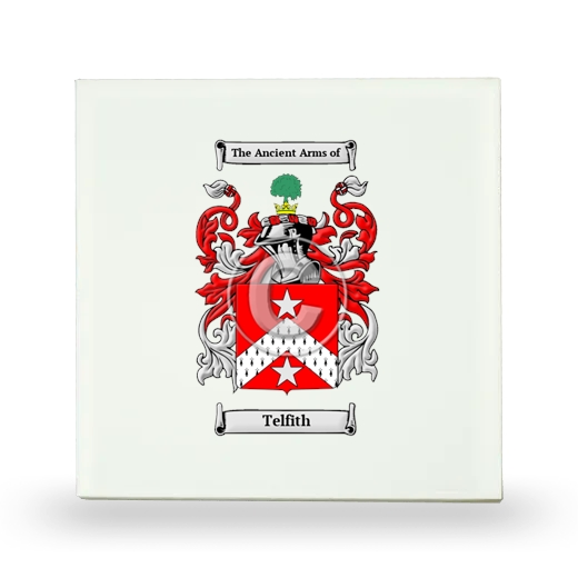 Telfith Small Ceramic Tile with Coat of Arms