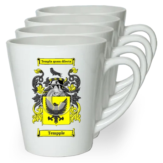 Tempple Set of 4 Latte Mugs