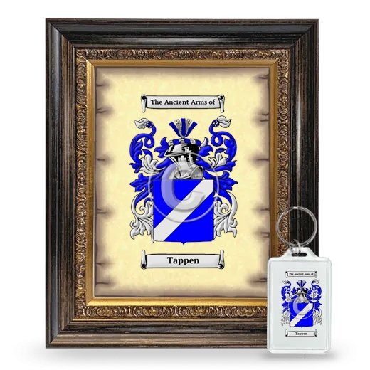 Tappen Framed Coat of Arms and Keychain - Heirloom