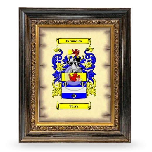 Terry Coat of Arms Framed - Heirloom