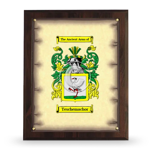 Teschemachor Coat of Arms Plaque