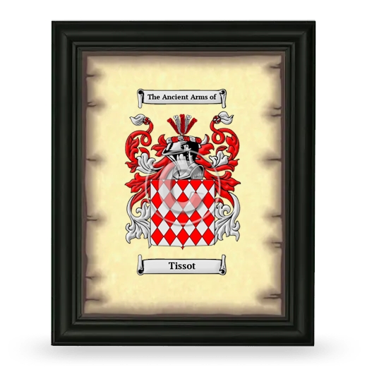 Tissot Coat of Arms Framed - Black