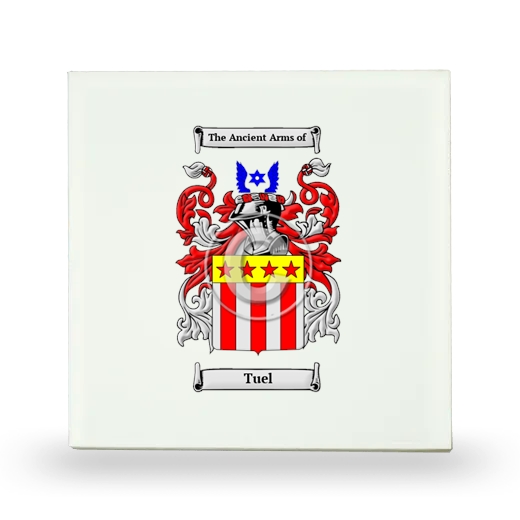 Tuel Small Ceramic Tile with Coat of Arms