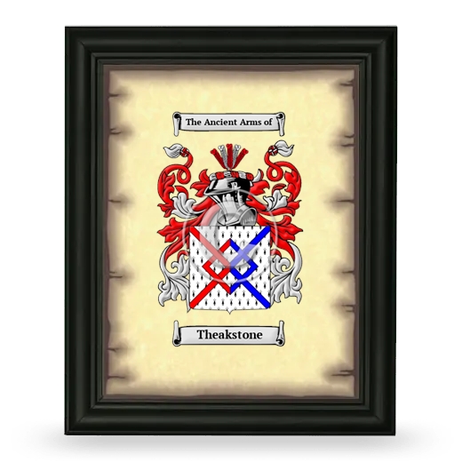 Theakstone Coat of Arms Framed - Black