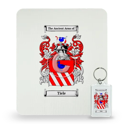 Tiele Mouse Pad and Keychain Combo Package