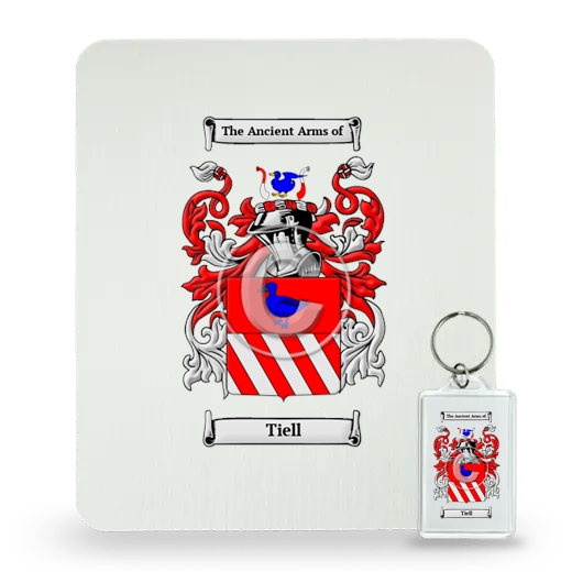 Tiell Mouse Pad and Keychain Combo Package