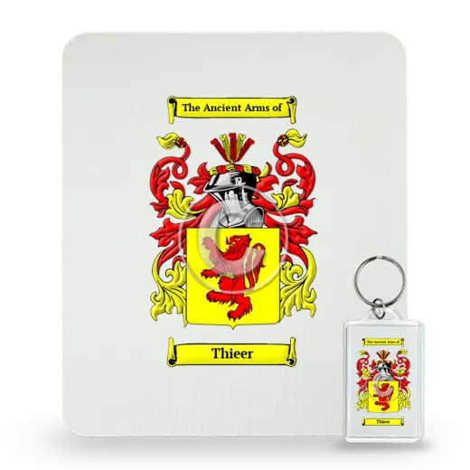 Thieer Mouse Pad and Keychain Combo Package